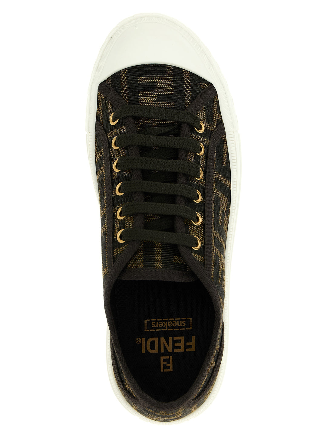 Fendi Domino Sneakers - Black | c35e8b77de6fb1dc7aabcb6c1ca0bc34eda479b3