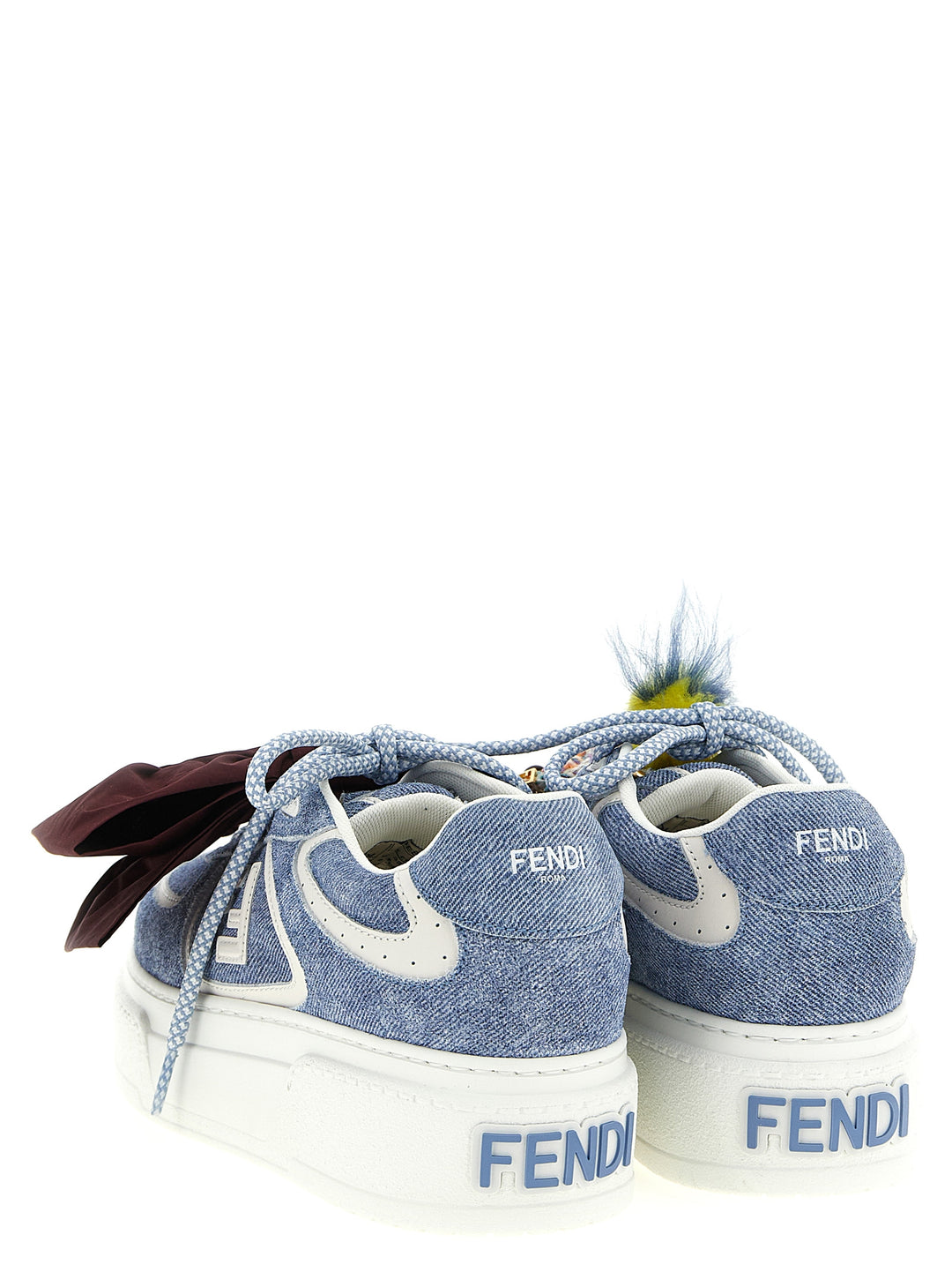 Fendi Fendi Match Sneakers - Light Blue | e983f759441277607ab650db1868a18da73e6ad4