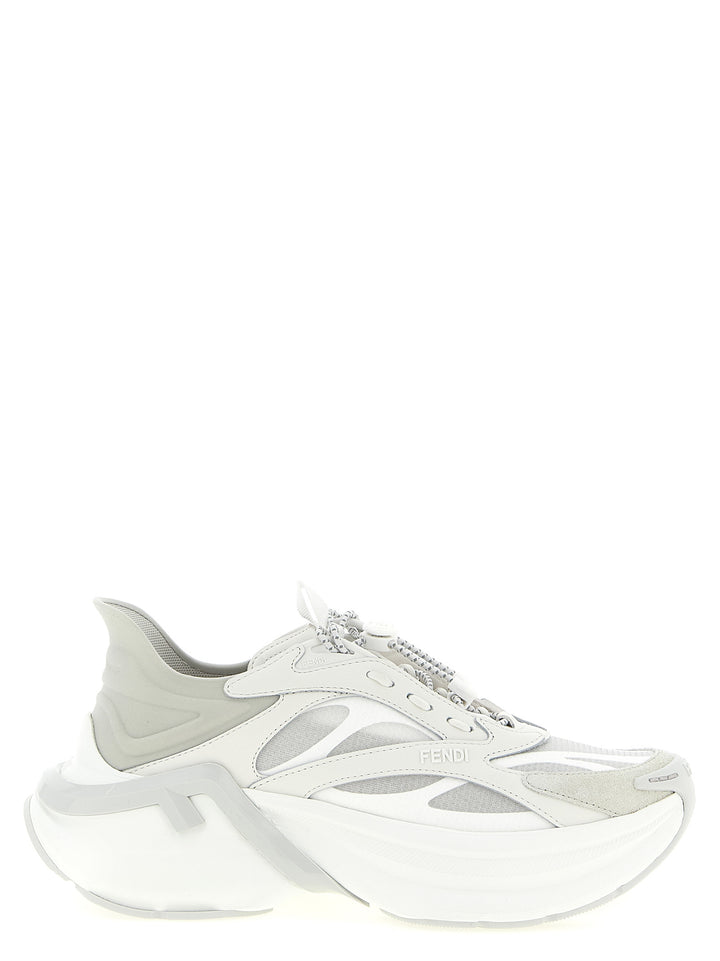 Fendi Fendi F-Light Sneakers - Gray | ff25f14687f29af73f55b5f75faad58b815b0e55