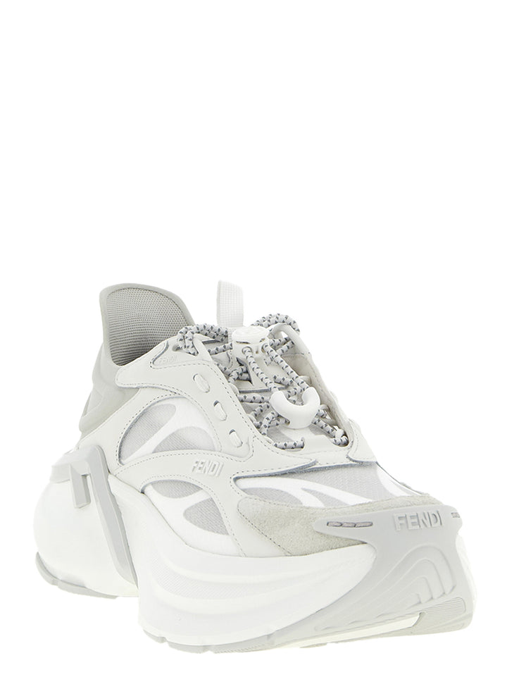 Fendi Fendi F-Light Sneakers - Gray | d305ee08bf3c1005cb93628442638376ee4feae4
