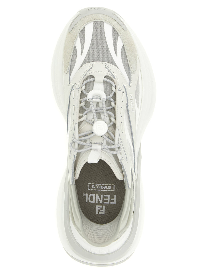 Fendi Fendi F-Light Sneakers - Gray | 8446c0d9a4ddb8c6b5516aa4f696e1fae3501e29