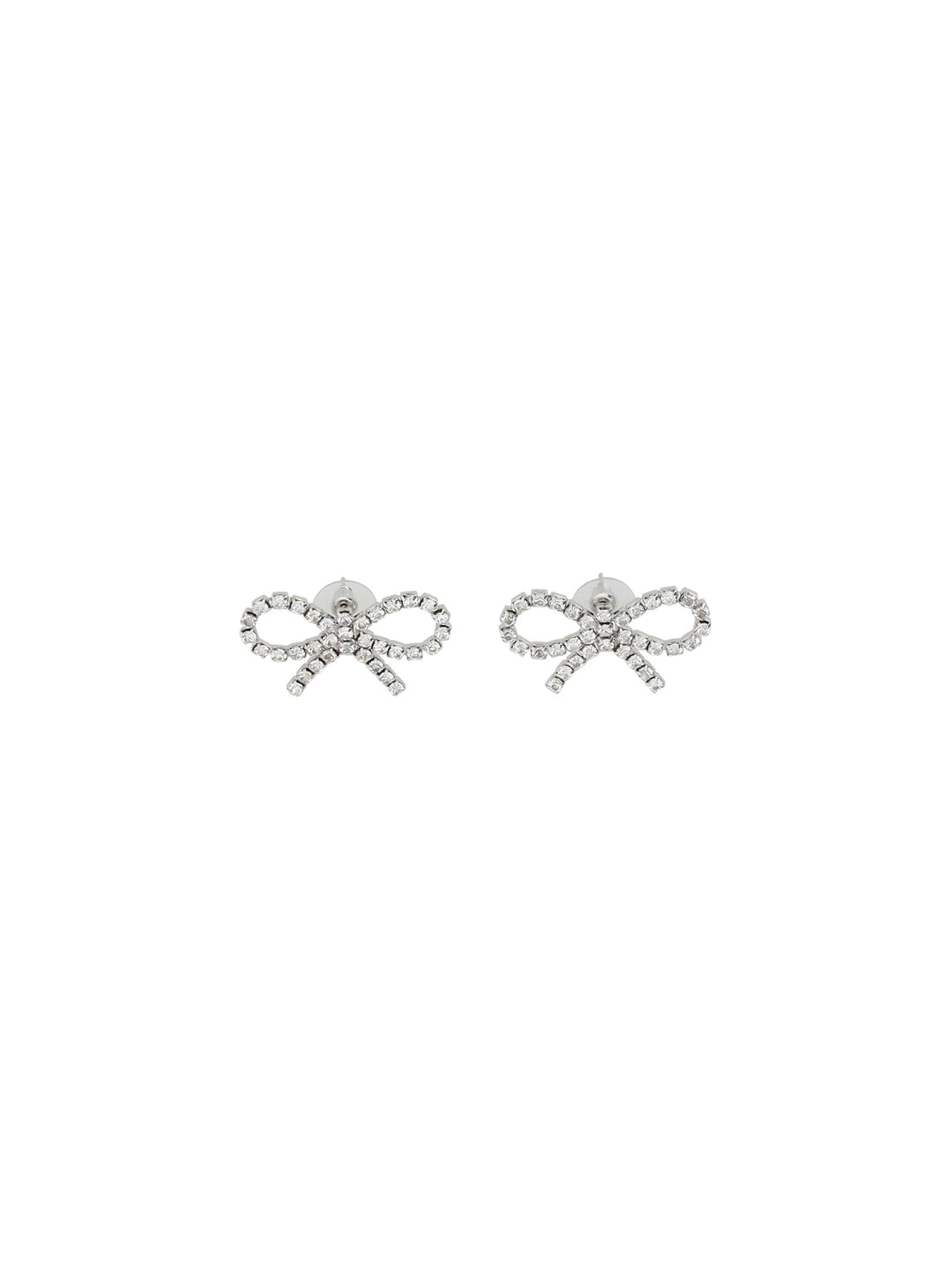 MINI BOW CRYSTAL EARRINGS