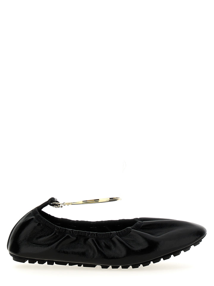 Fendi Filo Flat Shoes Black