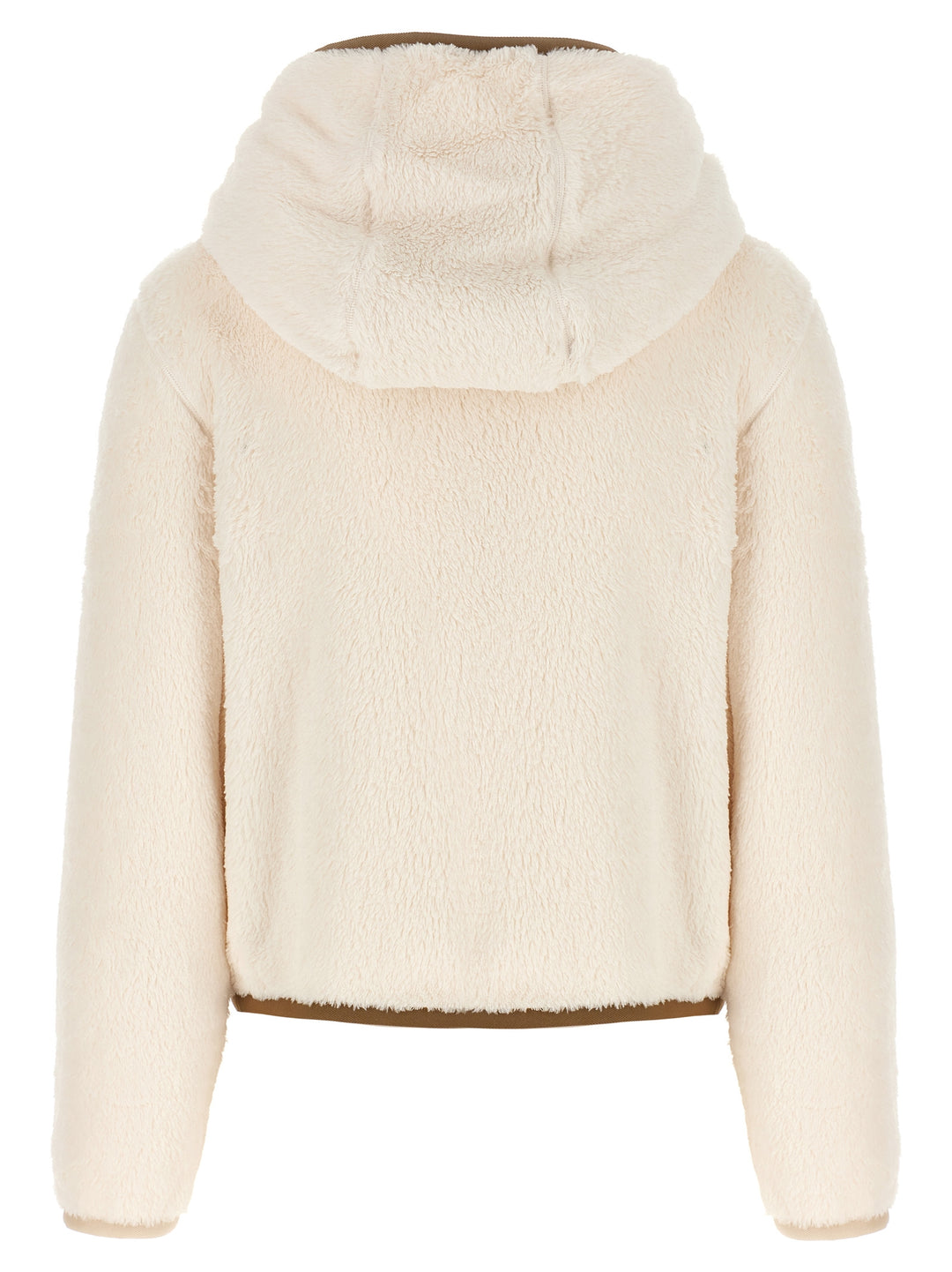 Logo Hooded Cardigan Sweater, Cardigans White