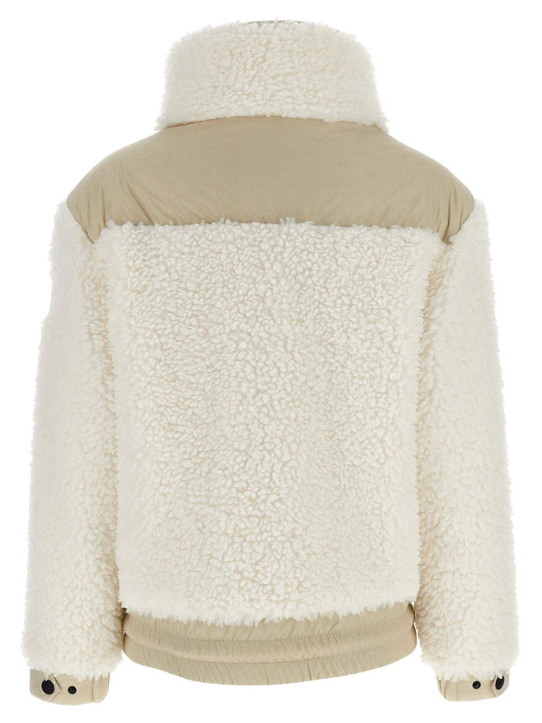 Fur-Effect Down Jacket Casual Jackets, Parka White