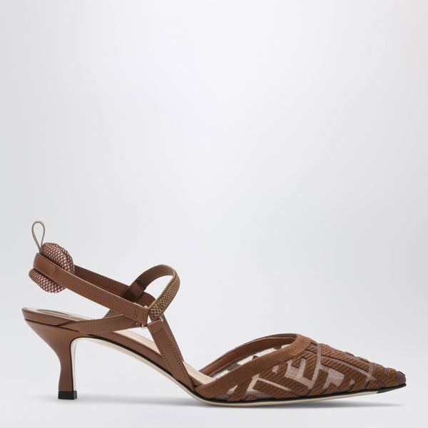 Colibrì Lite Slingback With Ff Embroidery Elba Brown