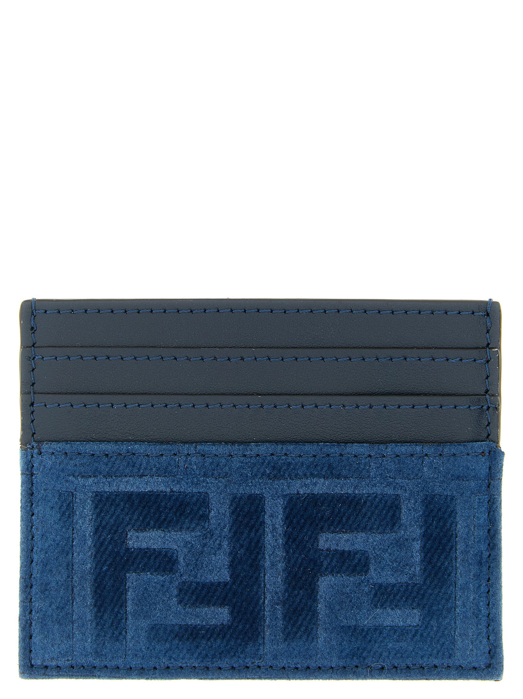 Fendi Ff Denim Card Holder Wallets and Card Holders - Blue | 68f1818f2c816468de74722e114acfb451bc225d