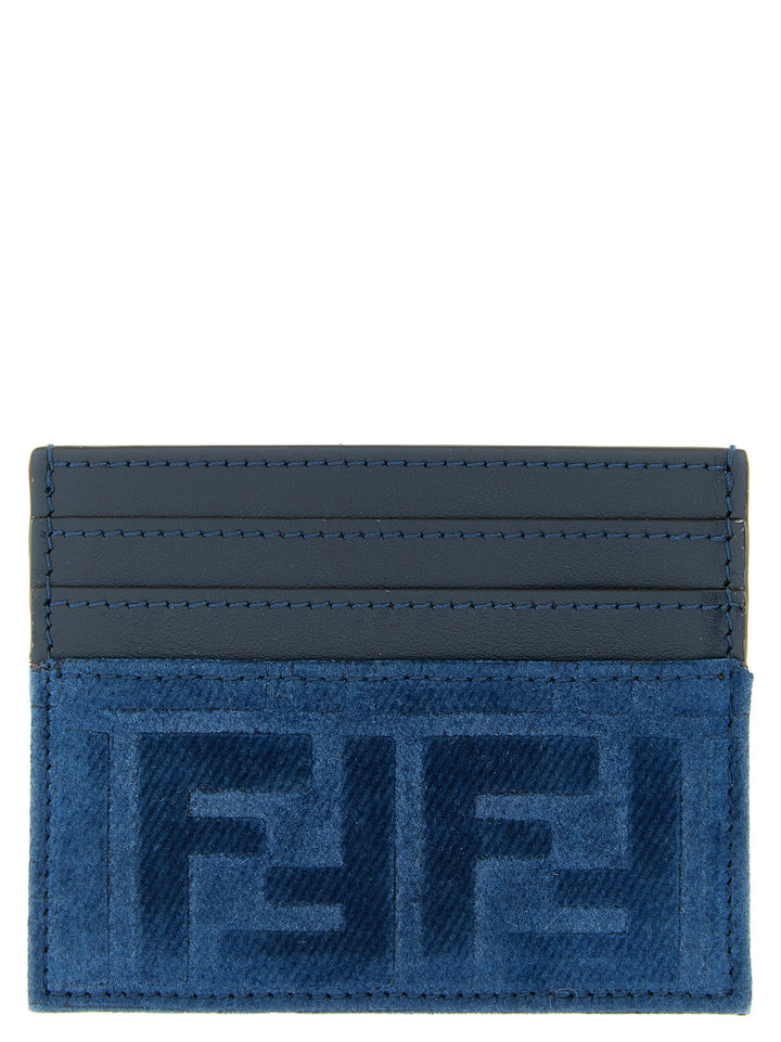 Fendi Ff Denim Card Holder Wallets and Card Holders - Blue | 68f1818f2c816468de74722e114acfb451bc225d