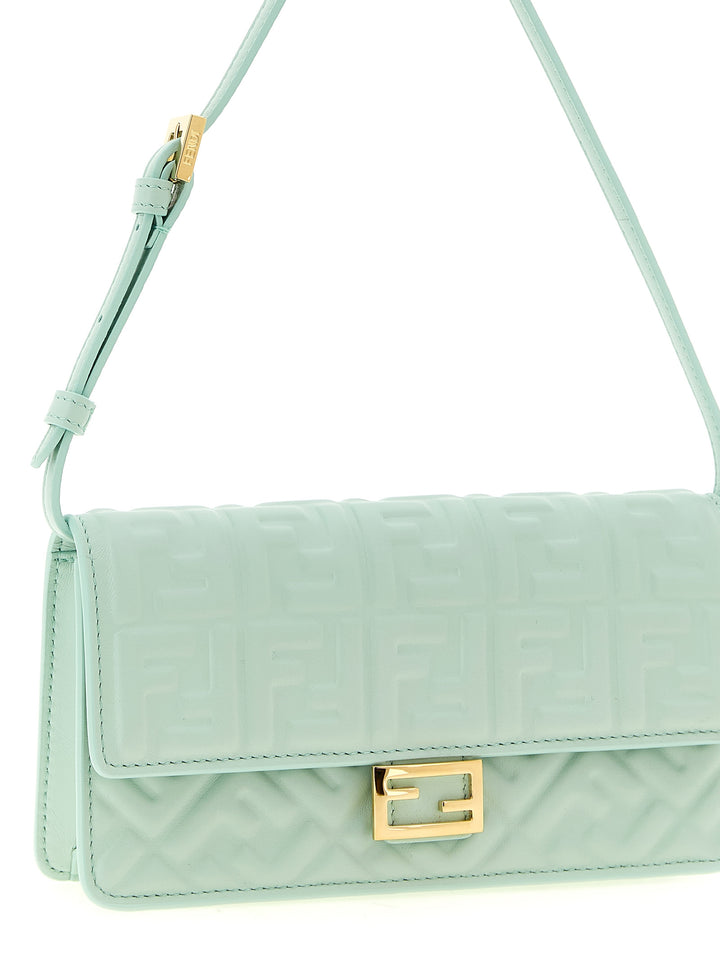 Fendi Baguette Shoulder Bags - Green | da36284a5a8f37dd44329443ddd6e72404c24116