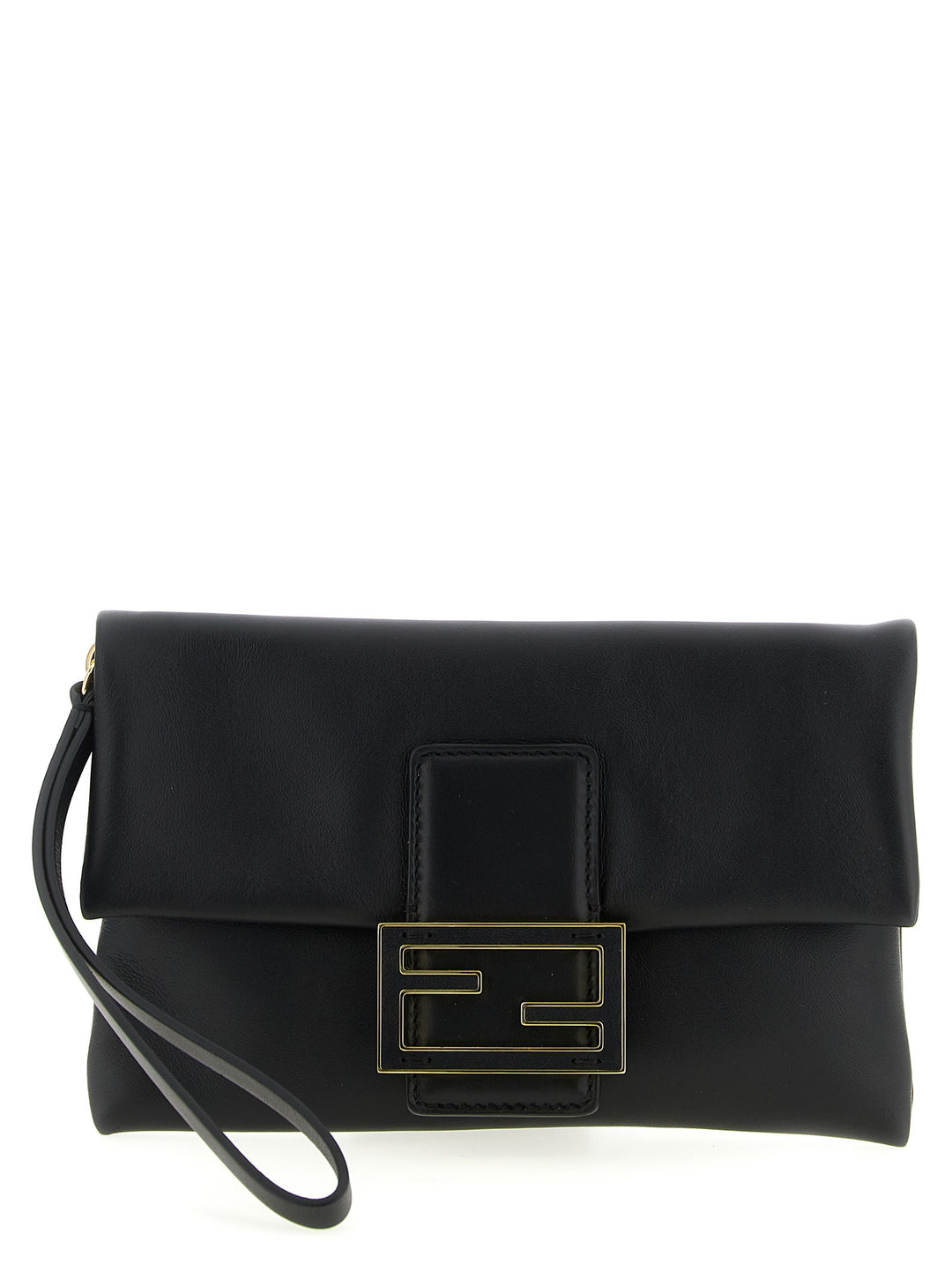 Fendi Mamma Baguette Clutch - Black | 7e1e4ca1f24db97e3228f14ea28d4d0e2b57a17d