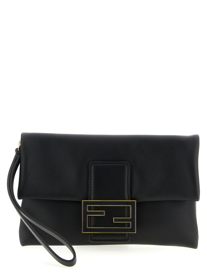 Fendi Mamma Baguette Clutch - Black | 7e1e4ca1f24db97e3228f14ea28d4d0e2b57a17d