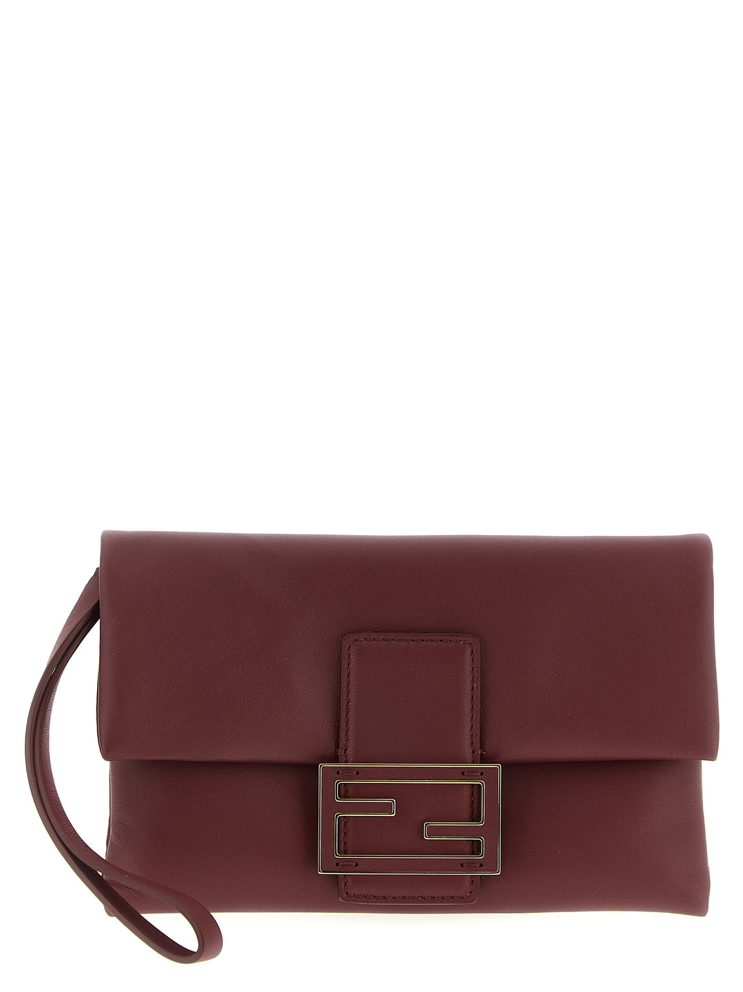 Fendi Mamma Baguette Clutch - Bordeaux | 48ffd290b66c3e5dad8c043f619539083d6a99e2