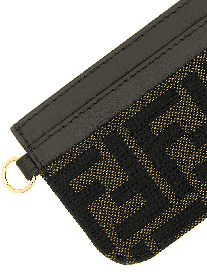 Fendi Ff Jacquard Cardholder Wallets and Card Holders - Brown | 2e22078ec2ab3437869253ebf9852bf9025bc291
