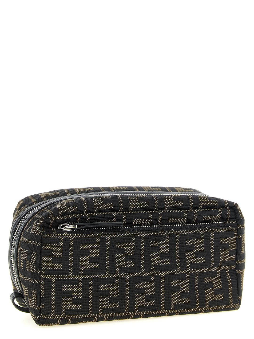 Fendi Small Double Zip Beauty - Brown | 07c1b13c594de92ae00122cd808a94d7a06e9d6d