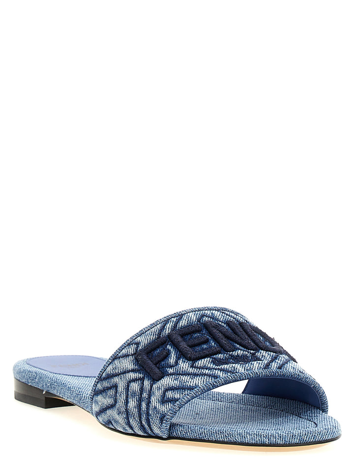 Signature Sandals Light Blue