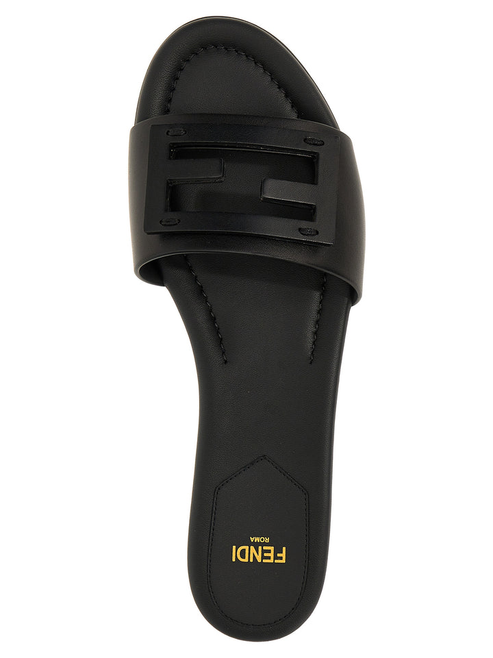 Fendi Baguette Sandals - Black | 38bcc75ddd060fdcac8ebf0b90facd2856ccf685