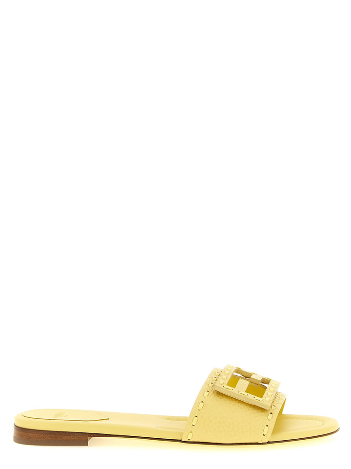Fendi Baguette Sandals - Yellow | 3ece1af711699f2befd0ef626200039af2f8bb71