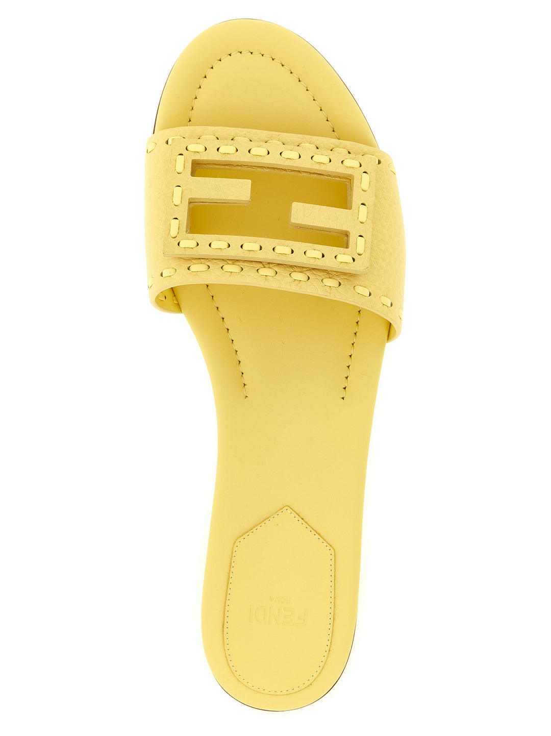 Fendi Baguette Sandals - Yellow | 4403a9250eb9f92f1034534eae3498891783d2a3