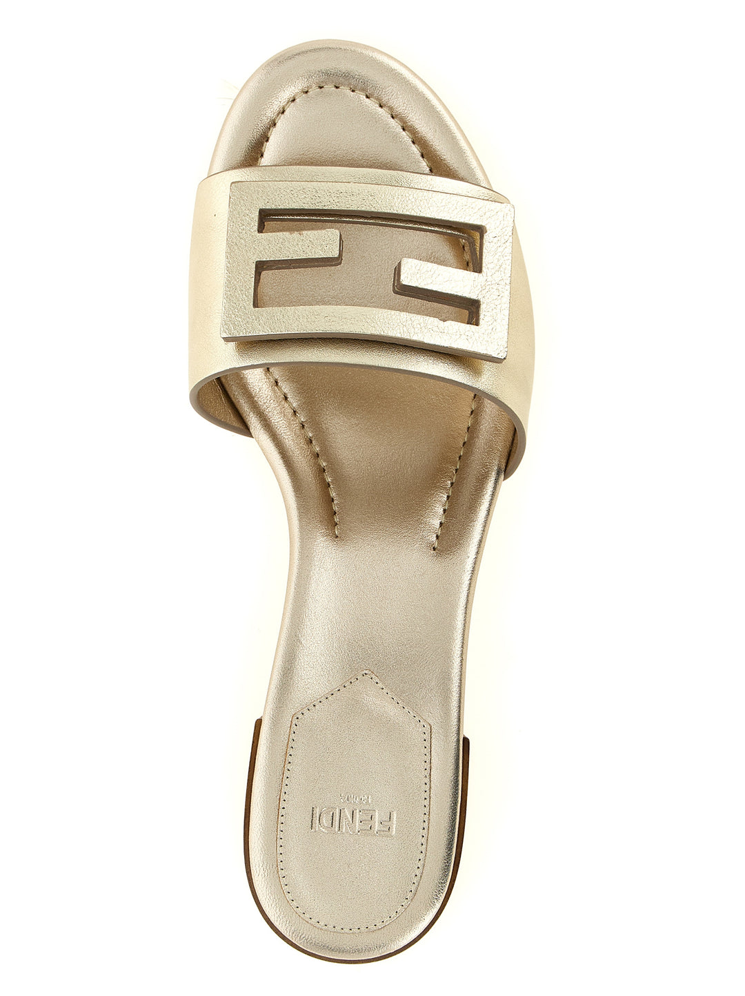 Fendi Baguette Sandals - Gold | 36d9a91c14165ec2f14c87bd93f276f205ed032a
