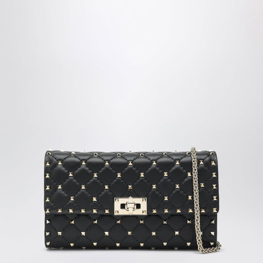 Rockstud Spike Crossbody Bag Black