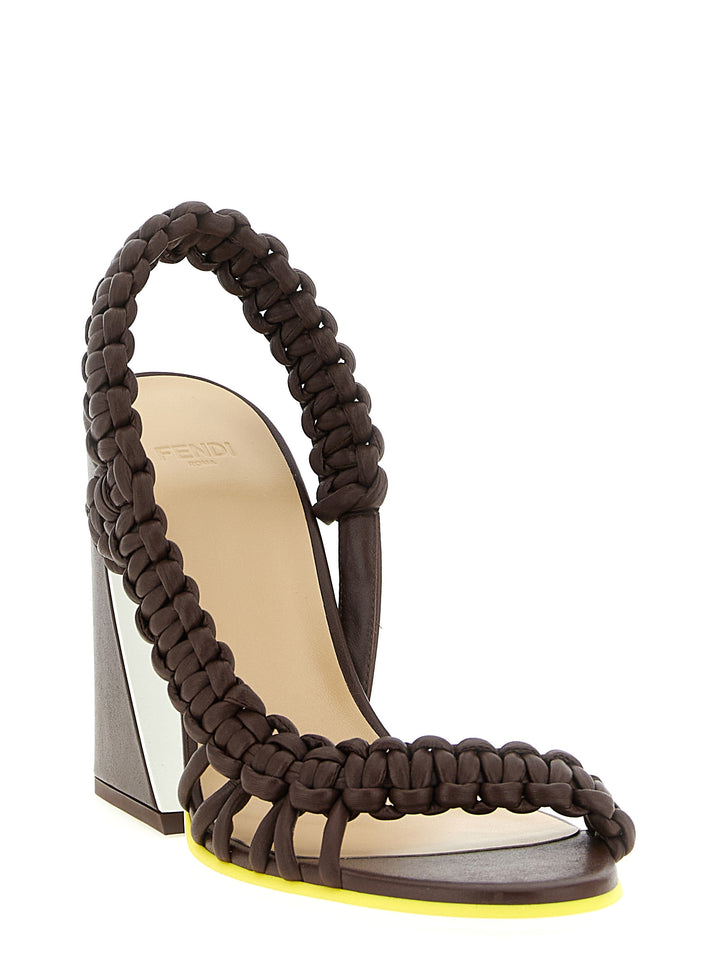 Fendi Fendi Arco Sandals - Brown | 91a334d7bfe31e053c8816d1e2d6ee30bd814281