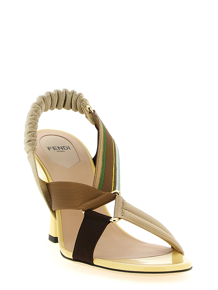 Fendi Colibrì Sandals - Yellow | 8f4f256ed0907bf4900f494217114ff3d0de933c