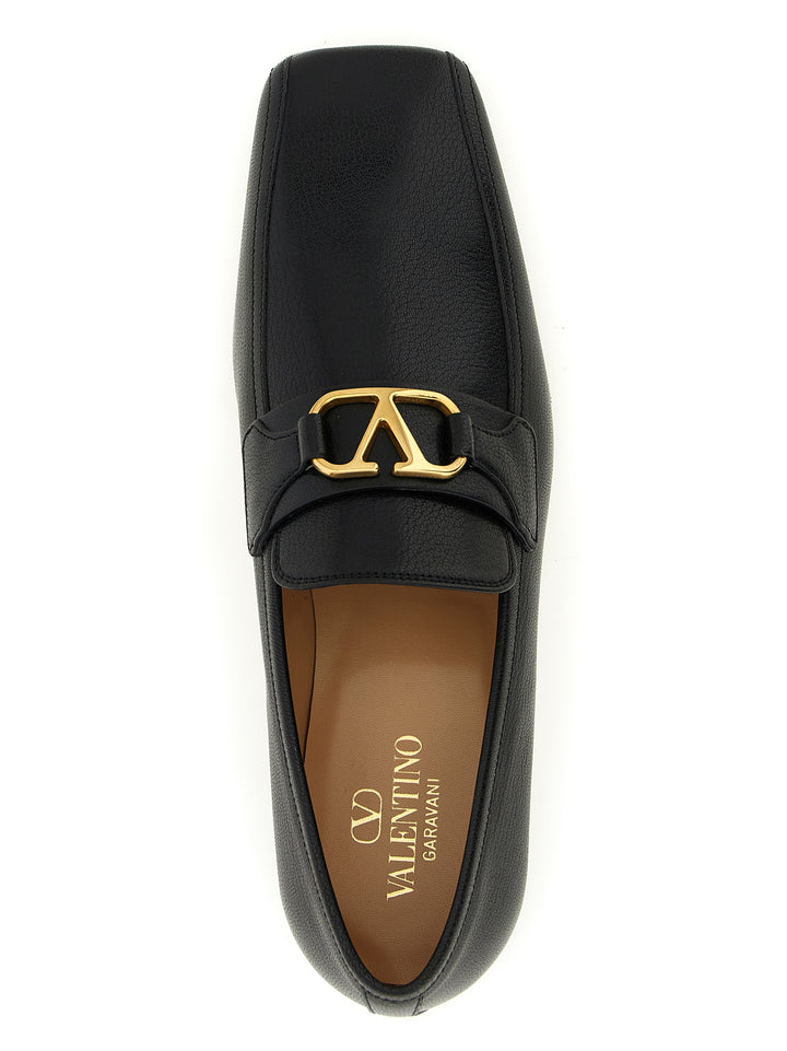 Valentino Garavani Vlogo Signature Loafers - Black | 5d767eff898b6befbb78d141092e650d40634611