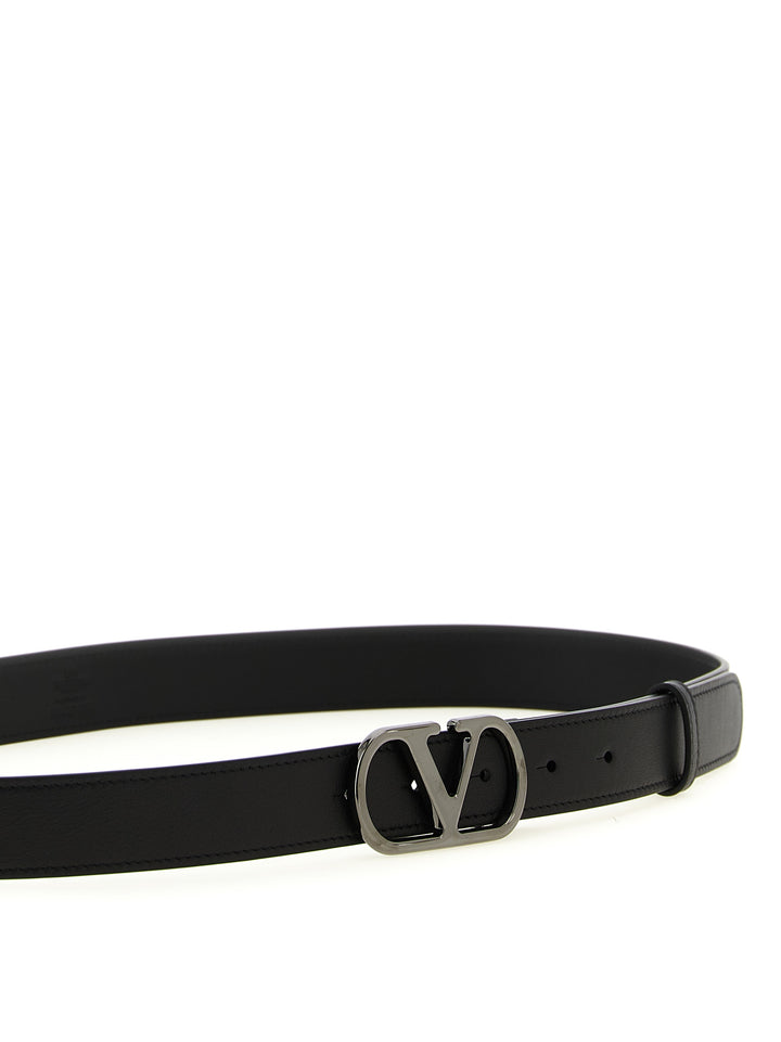 Valentino Garavani Vlogo Singature Belts - Black | ed4e4a677fe8d4f0b98c81788a56a6af2e70702c