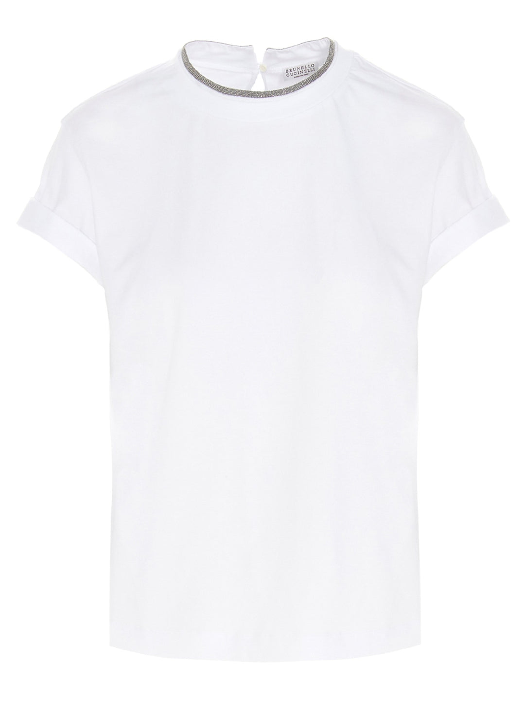 Brunello Cucinelli Monile Jersey T-shirt - White | 05d65727d3d5c3fd36863ad093cc4dba81ec741b