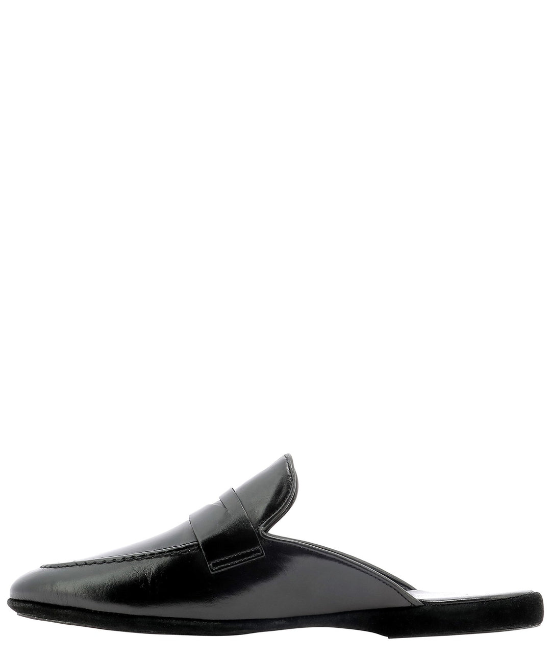 Calf Leather Slippers Loafers & Slippers Black