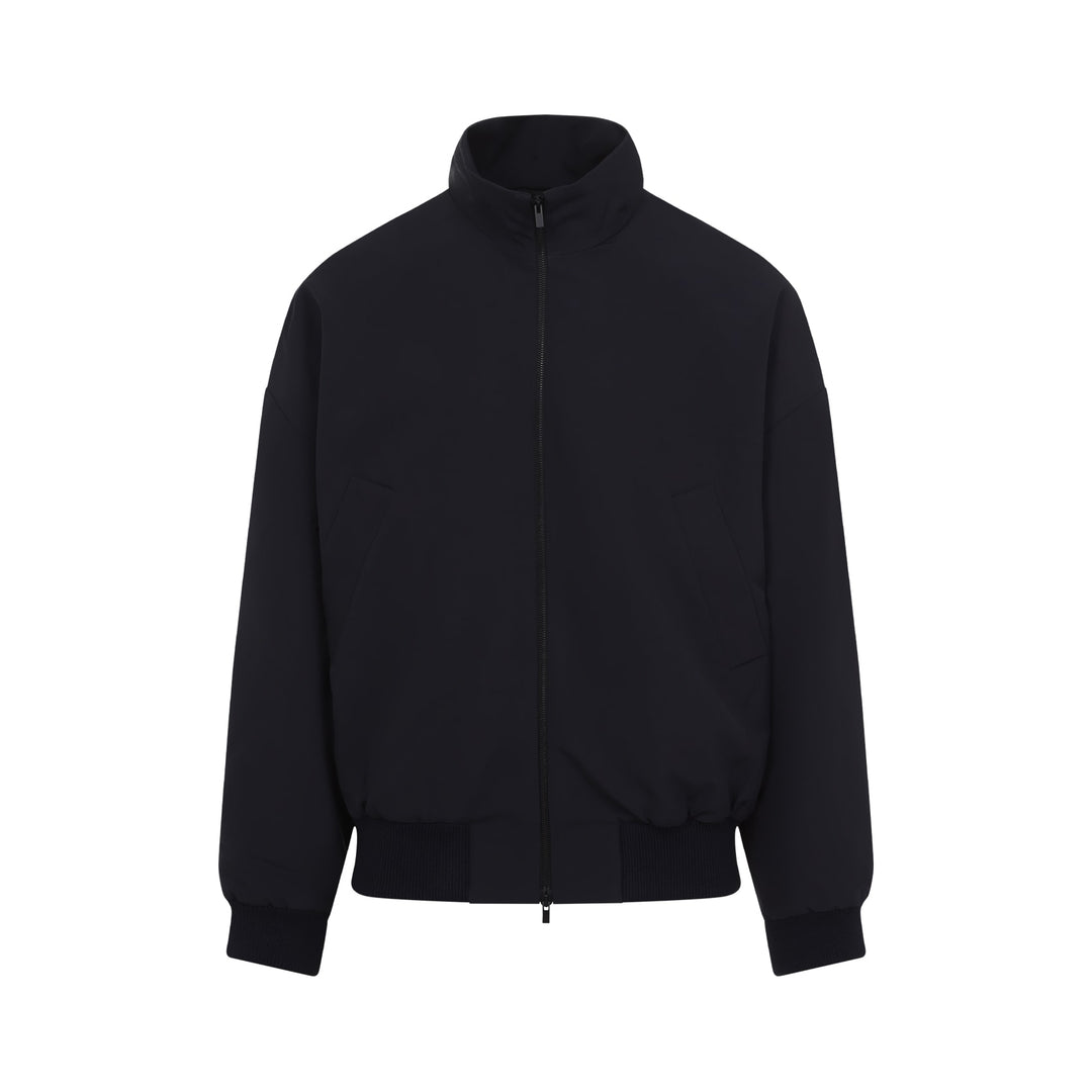 High Neck Track Jacket Jackets Blue