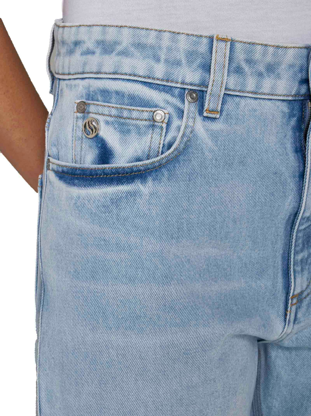 Balloon Shape Jeans Light Blue