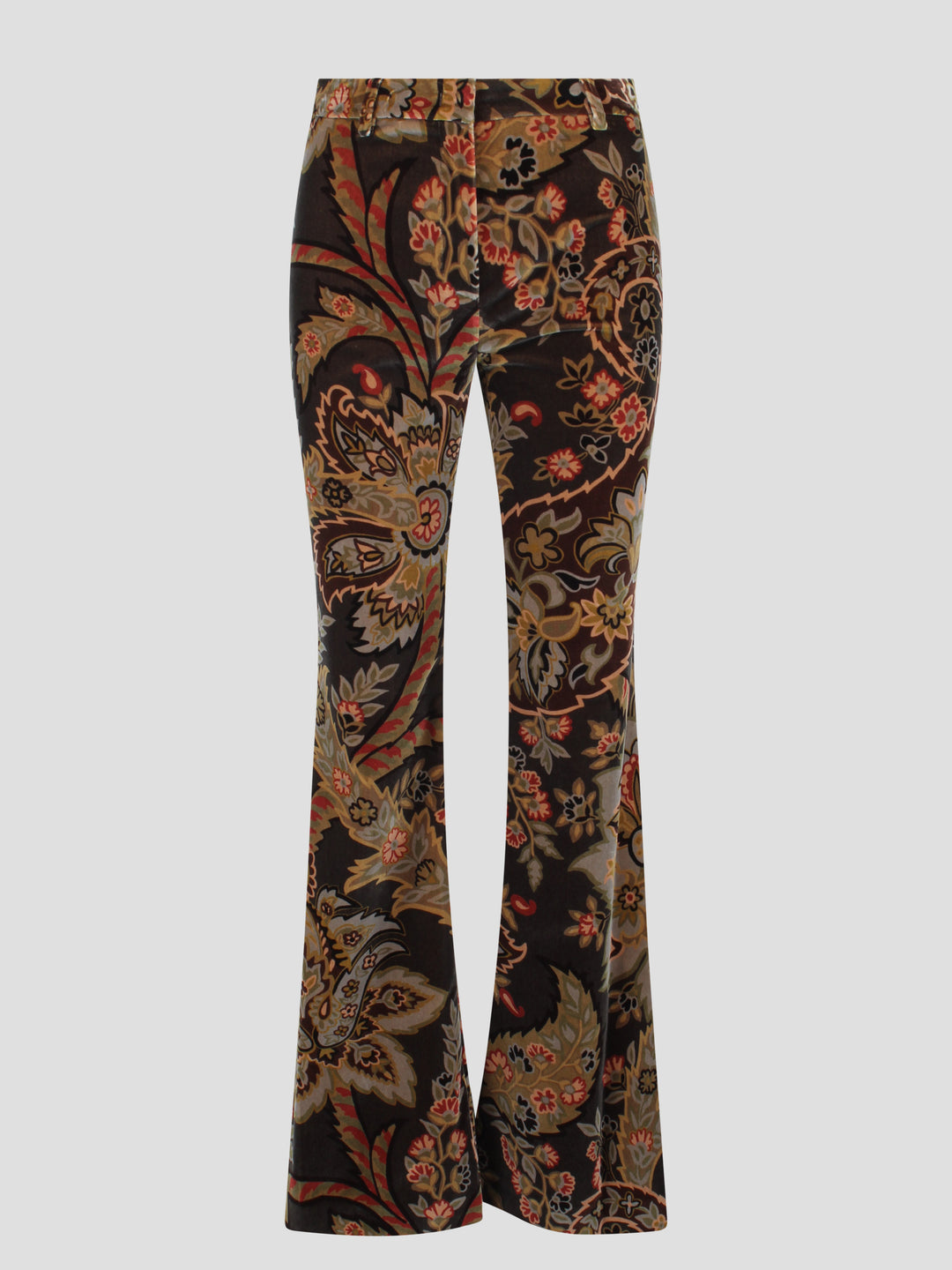 Paisley flared trousers