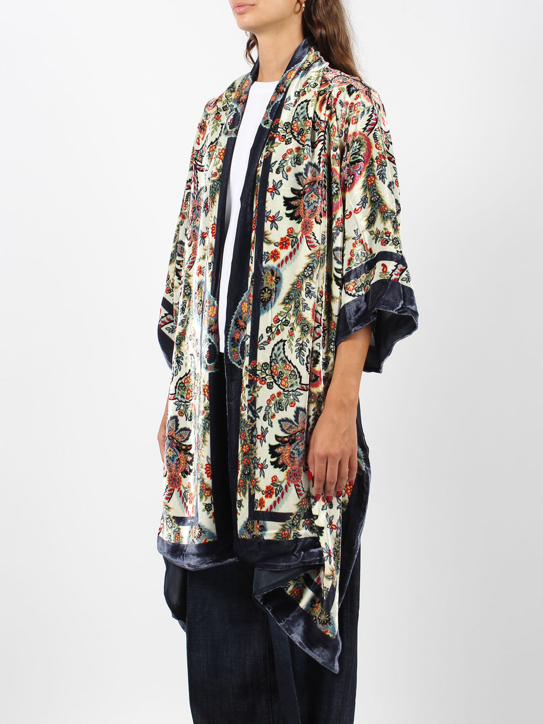 Chenille kimono jacket