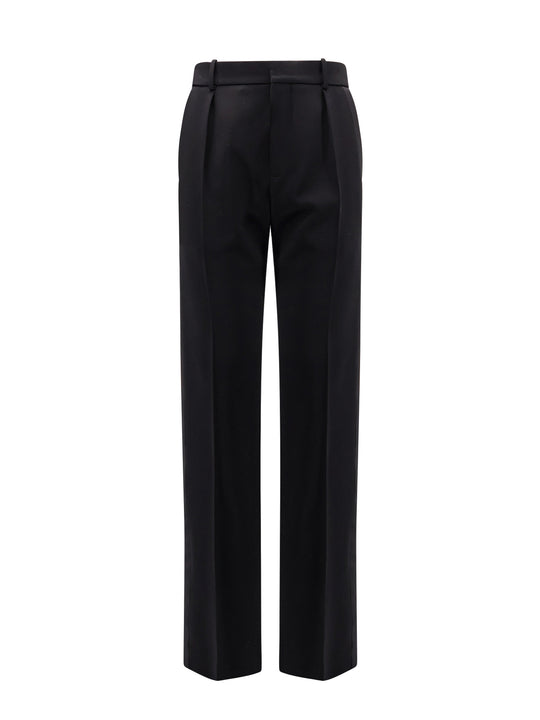 Tuxedo Wool Trouser With Lateral Satin Bands