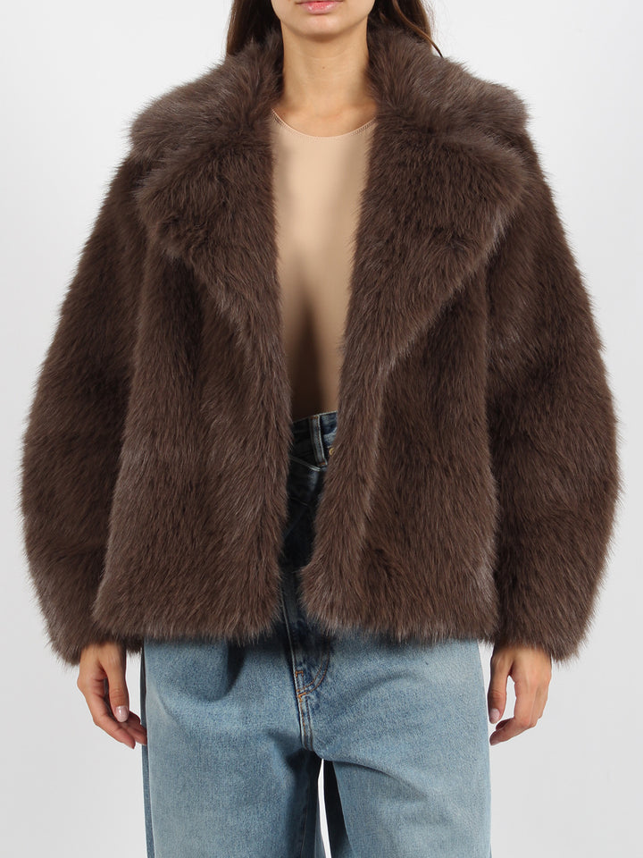 Short eco faux fur