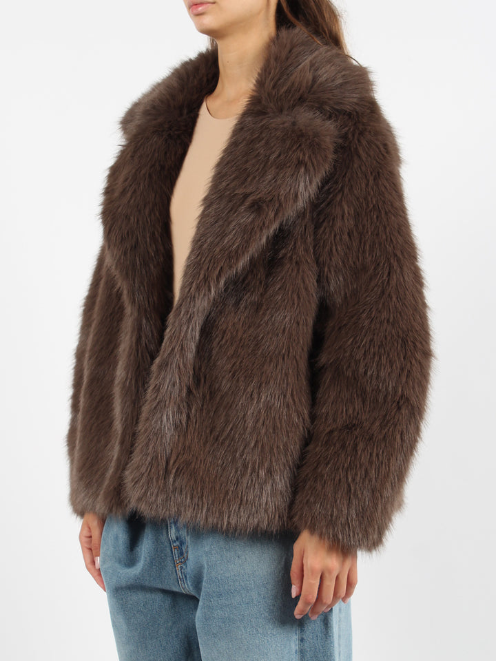 Short eco faux fur