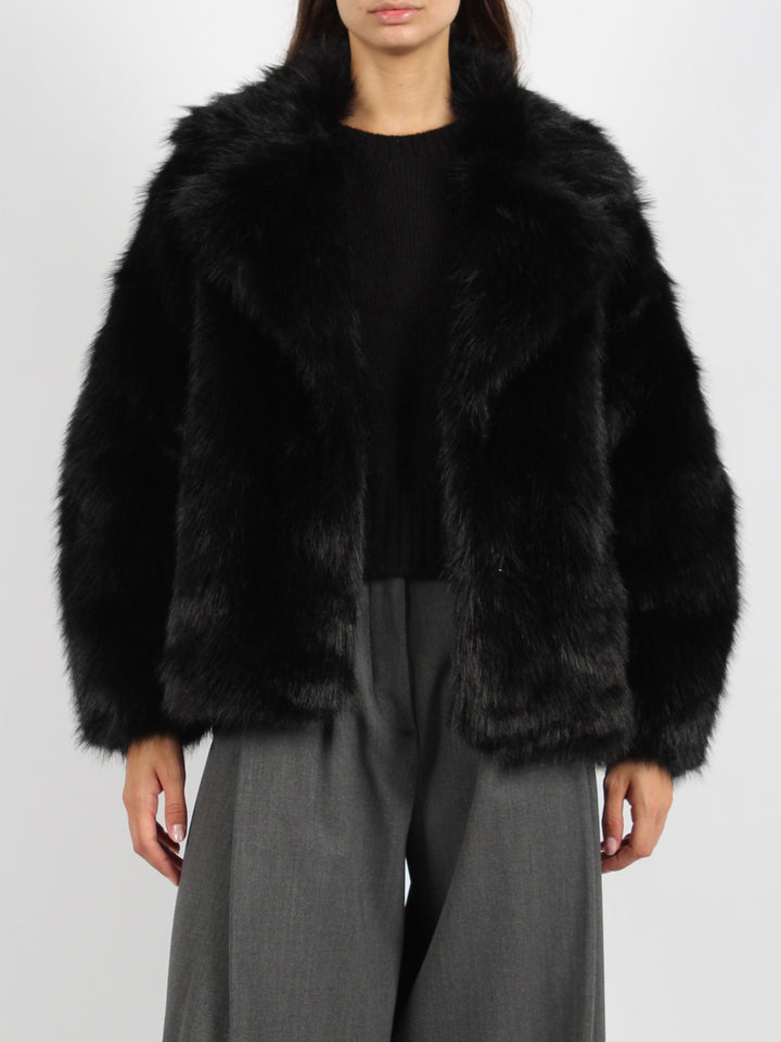 Short eco faux fur