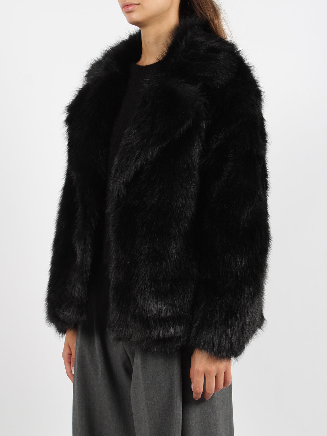 Short eco faux fur