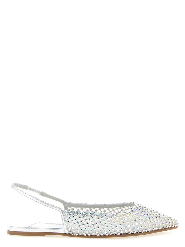 Gilda Flat Shoes Silver
