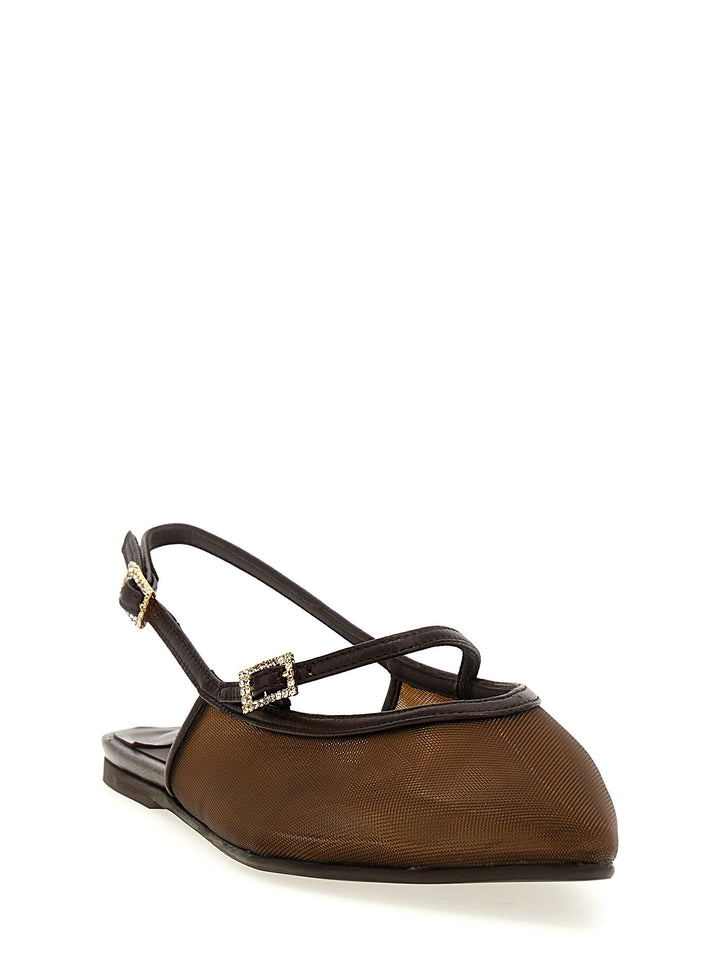 Morgana Flat Shoes Brown