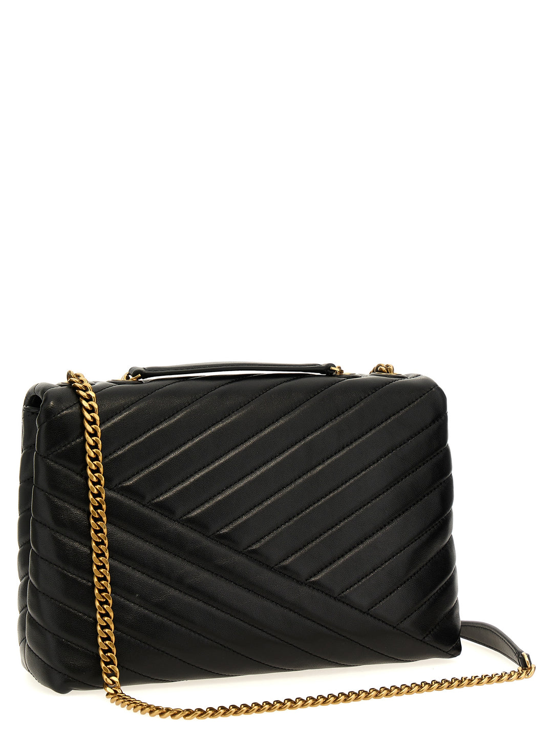 Tory Burch Kira Chevron Convertible Crossbody Bags - Black | 3553d3249fca5acec967b9166cd80f437f274117