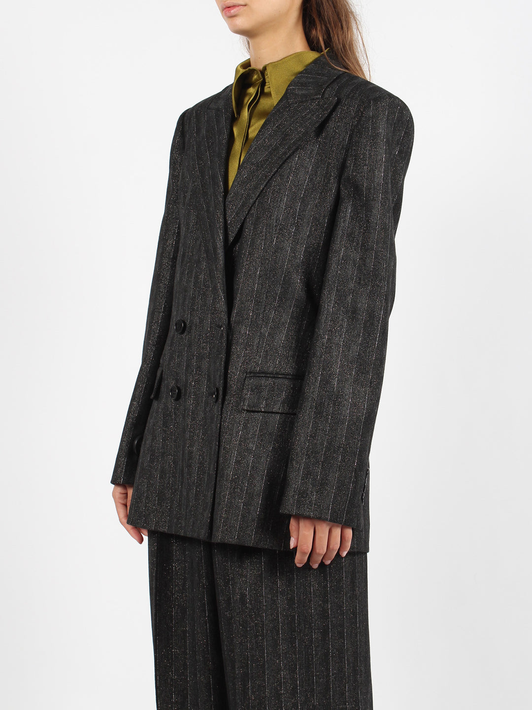 Lurex pinstripe jacket