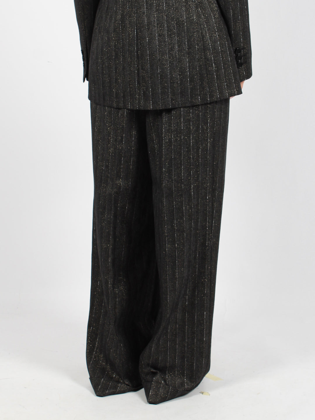 Pinstriped palazzo trousers