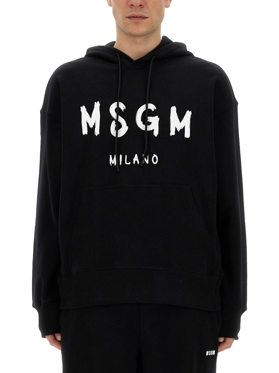 MSGM Sweatshirts - Black | Wanan Luxury