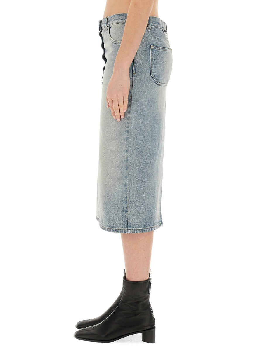 CourrèGes Skirts - Denim | cfa6988b4440957dc90b4ce6353624b6b559727f