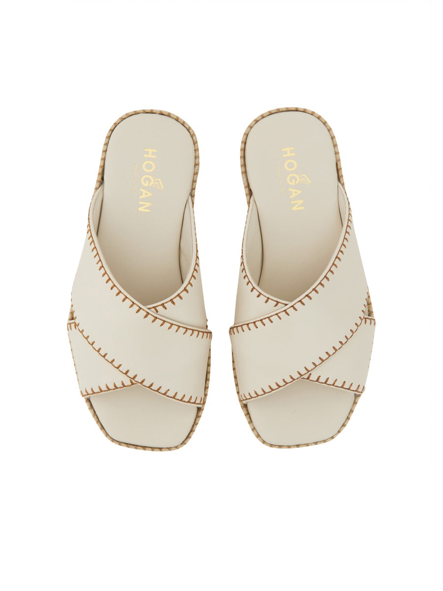 Hogan Sandals - White | Wanan Luxury