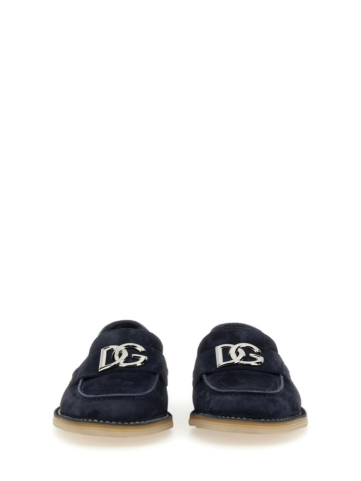 Dolce & Gabbana Loafers - Blue | Wanan Luxury