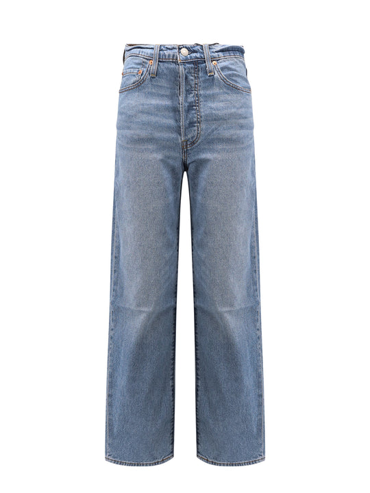 Ribcage Straight Ankle Stretch Denim Jeans