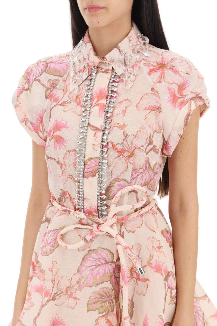 Matchmaker Flip Floral Dress With Appliqués